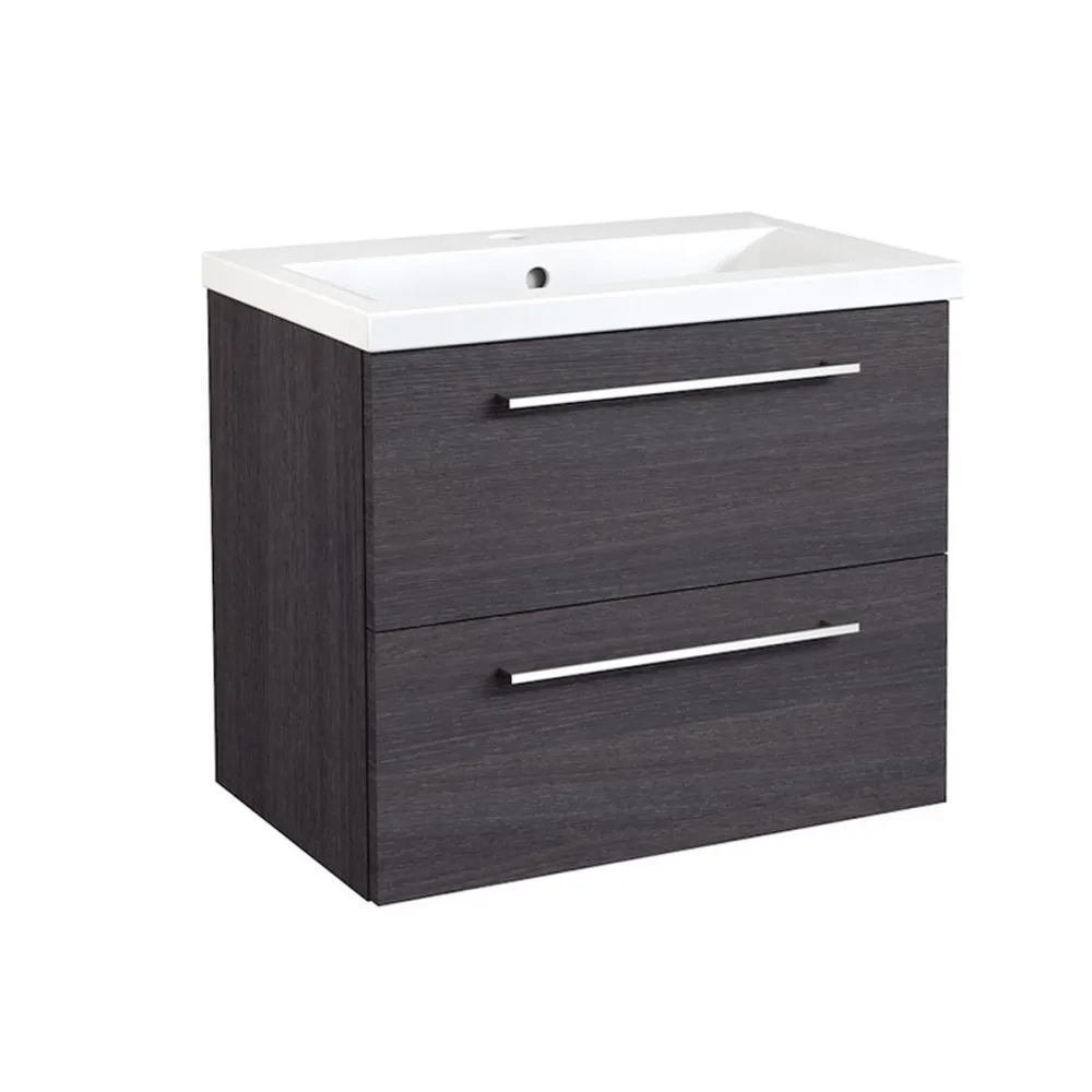 Badrumsmöbel Scandic 60cm, Svart Ek, Slät | Stuvbutiken