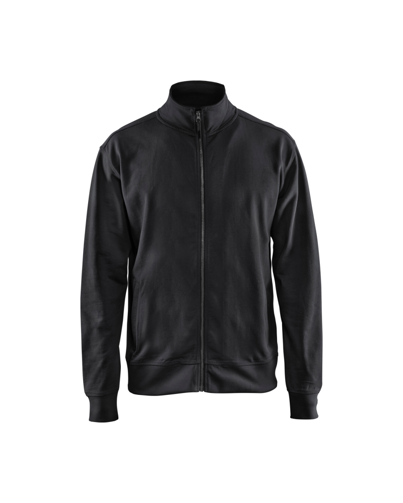 SWEATSHIRT BLÅKLÄDER 3371 SVA XXL, DRAGKEDJA SVART XXL