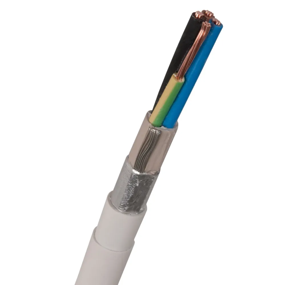 Nexans FQLQ Installationskabel 5G1.5 mm², 450/750V, vit 500 m, trumma