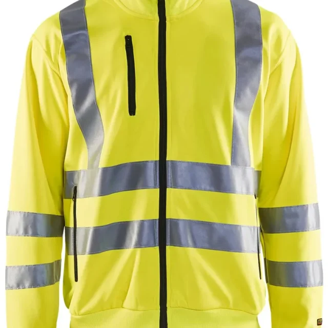 Blåkläder 335819743300L Varseltröja med dragkedja, varselgul Stl L