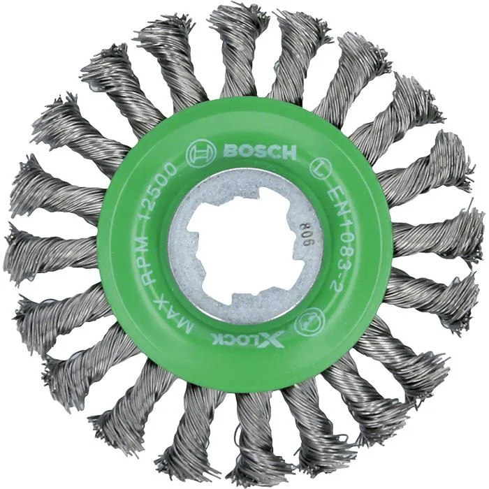 Bosch Heavy for Inox Stålborste med X-LOCK, virad tråd, 0,5 x 115 mm