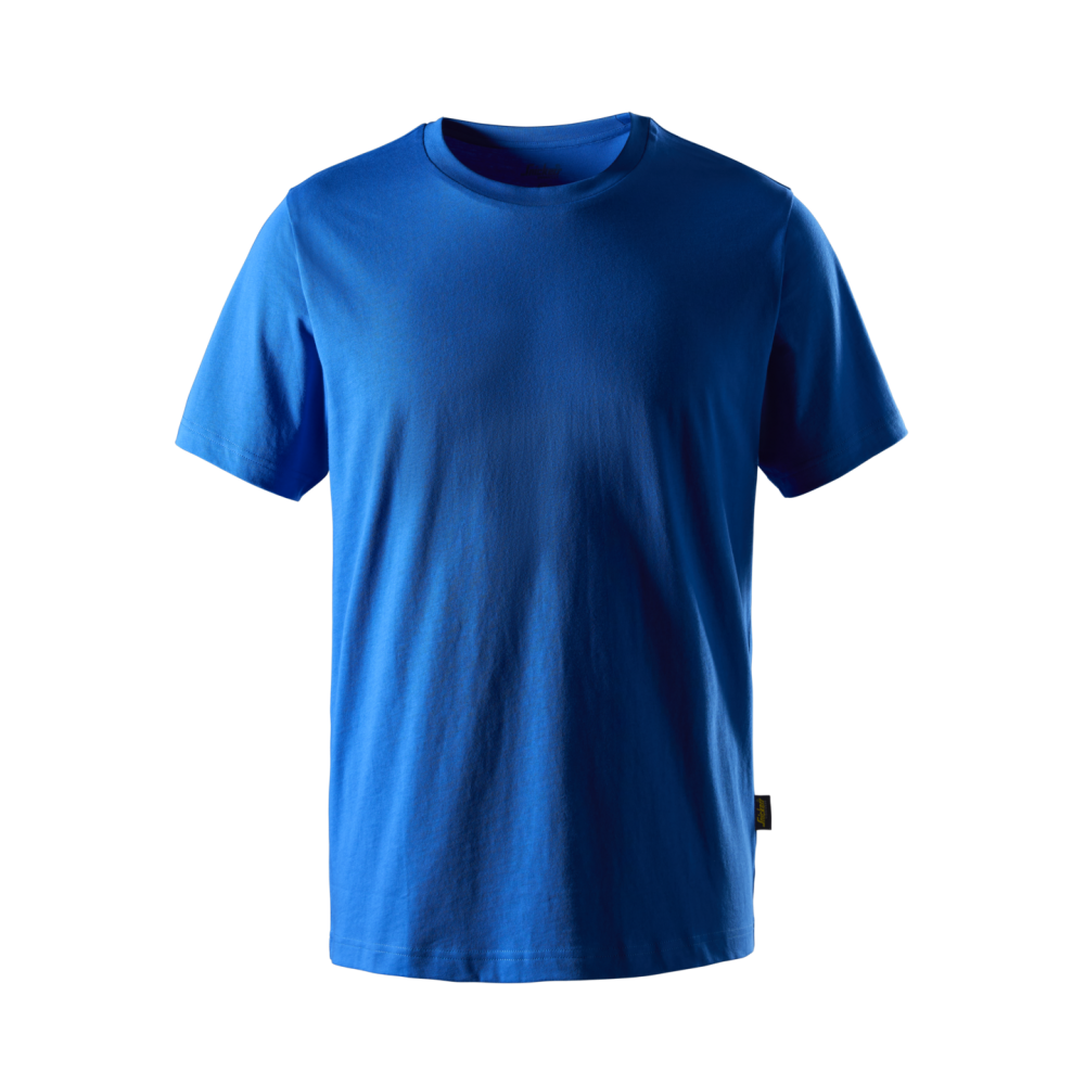 T-SHIRT I BOMULL KLARBLÅ STL 4XL
