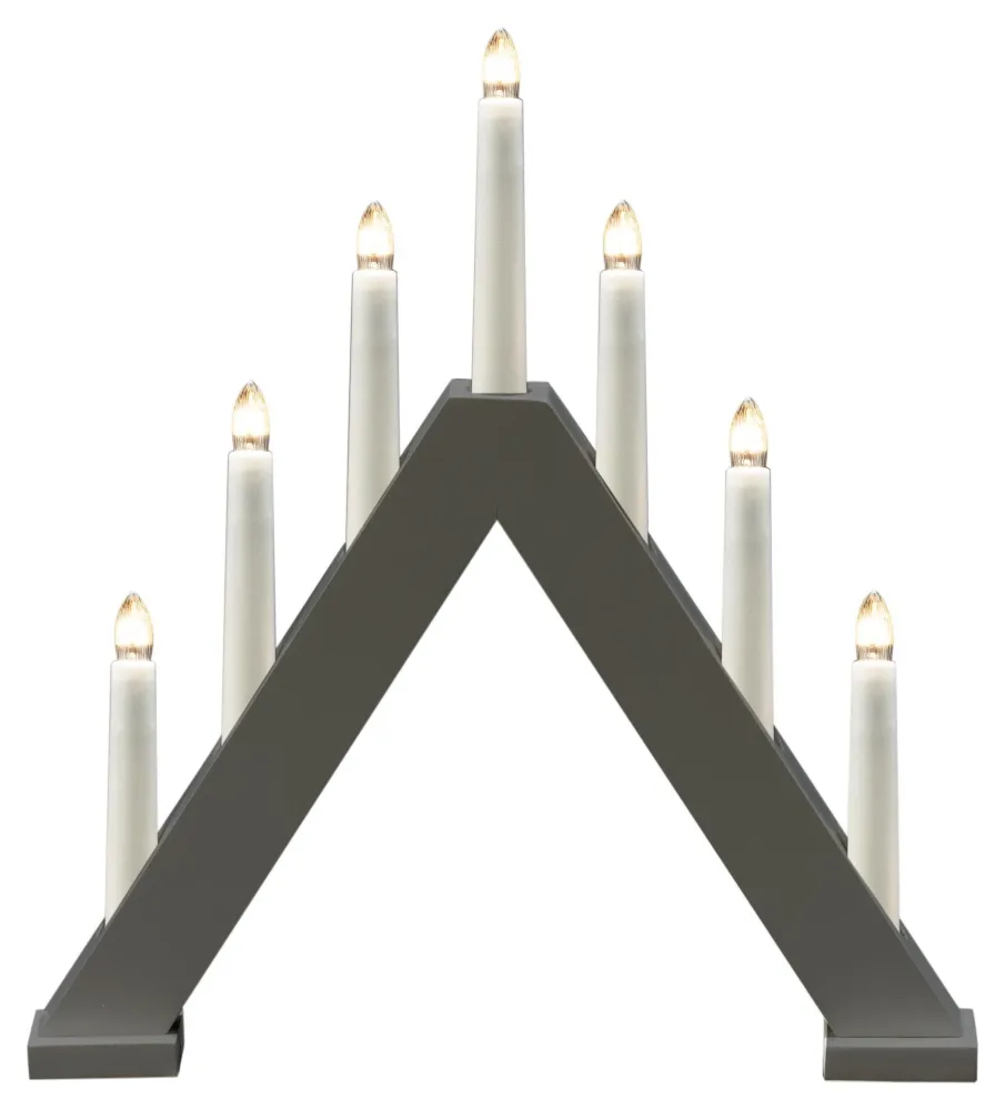 Konstsmide 3930-205 Adventsljusstake 7 ljus Vit