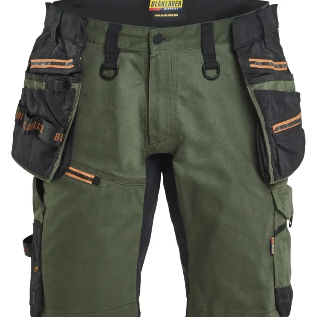 Blåkläder 197211494240C60 Shorts grön/rost Grön/rost