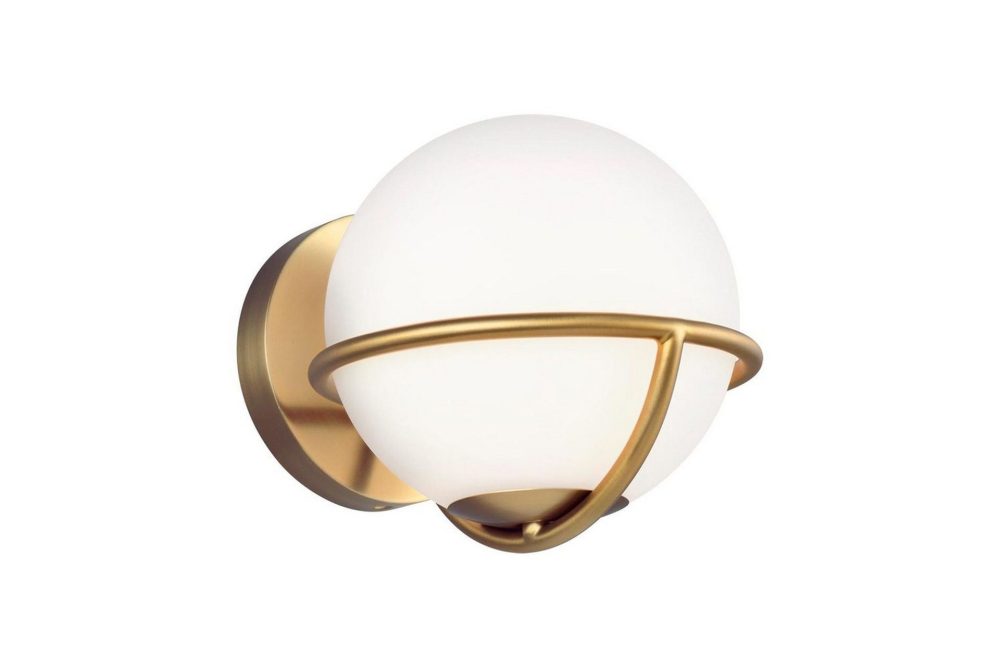 Vägglampa Feiss Apollo Polerad mässing