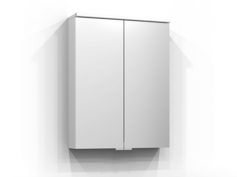 SPEGELSKÅP SVEDBERGS SAREK VIT LED EL 2HYLL TVLJ 55X15,1X71,6CM