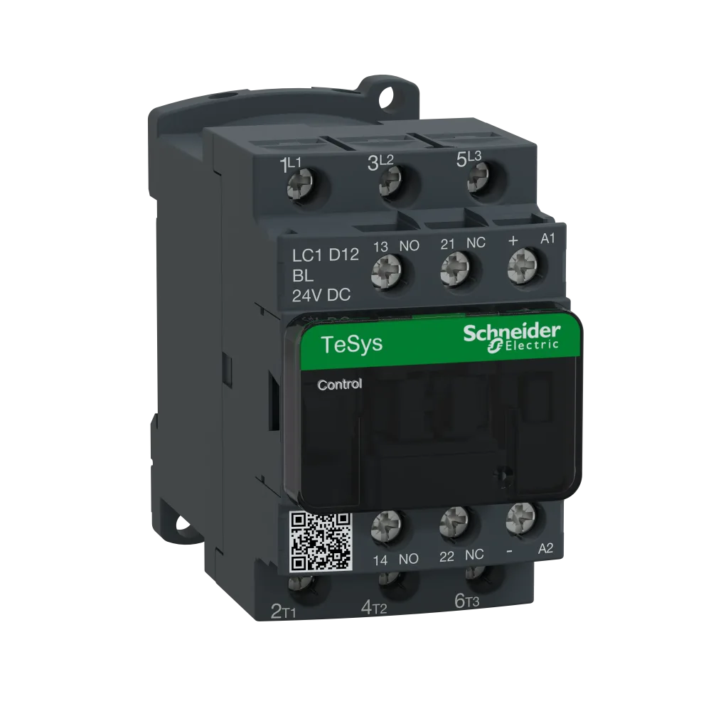 Schneider Electric LC1D18BL Kontaktor lågförbrukande, 9-38 A, DC manöver 18A, 7.5 kW, 24V DC - Bild 2