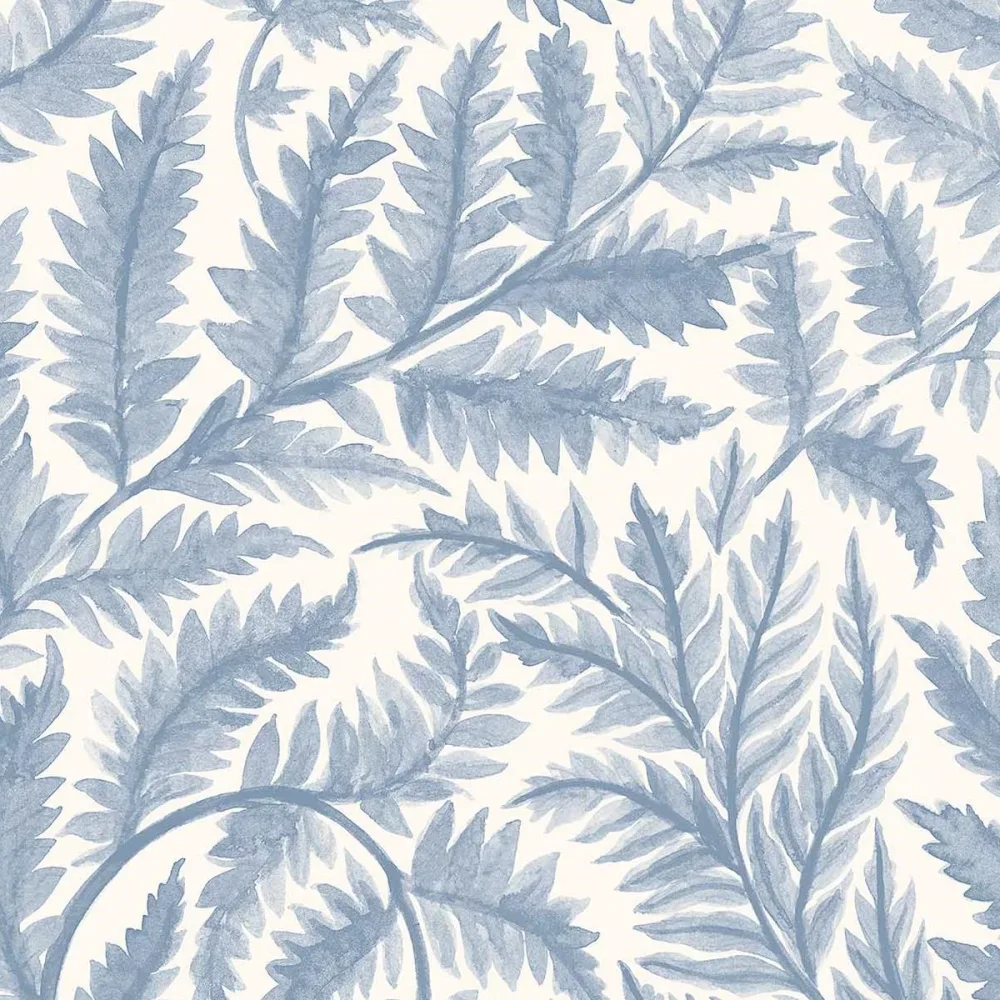 Tapet Adorn Ferns 7790 Blå Växter