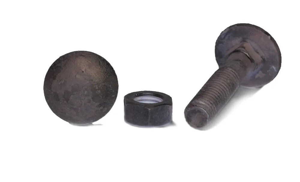 Arvid Nilsson 14908040 Vagnsbult M8 MVBF 4.6, FZV DIN 603/555, med mutter M8x40 mm, 100-pack