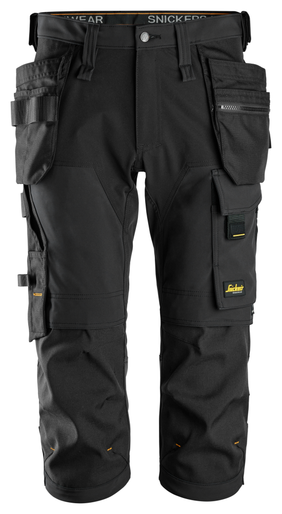 PIRATBYXA SNICKERS WORKWEAR STRETCH SVART 52, 4-VÄGSSTRETCH M HÖLSTERFICKOR