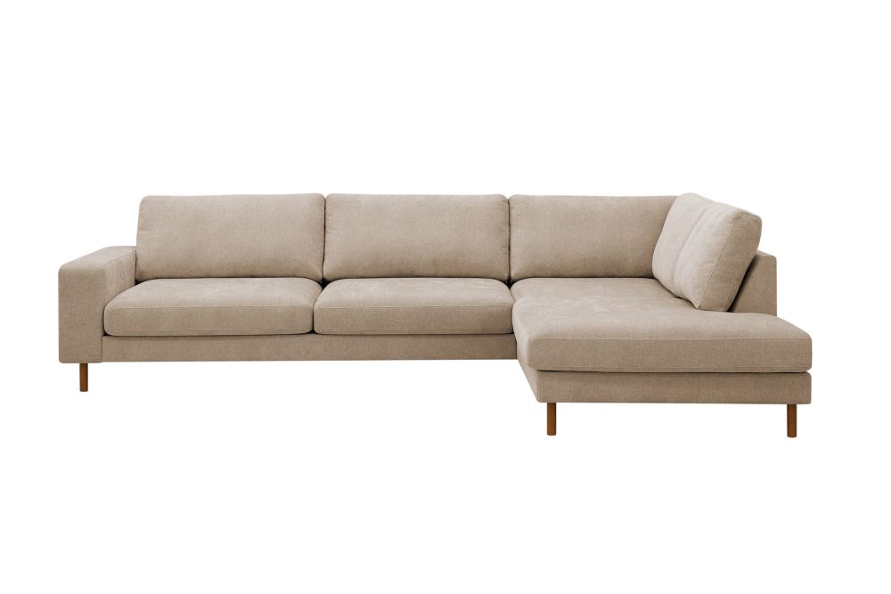 Scandi Djup 4-sits Soffa med Schäslong Höger i Tyg