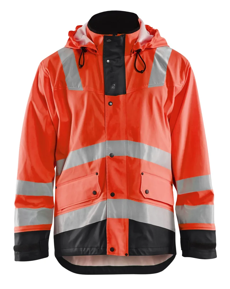 Blåkläder 4302200355994XL Regnjacka varsel, röd/svart 4XL - Bild 2
