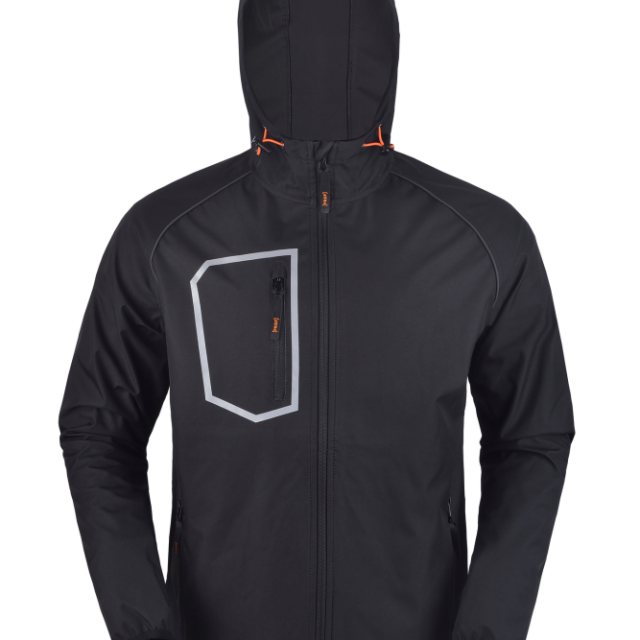 LIGHT SOFTSHELL JACKA SVART XL