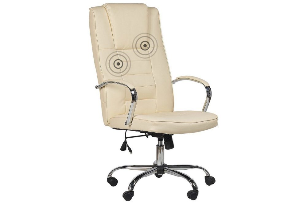 Massagestol Grandeur Beige/Silver