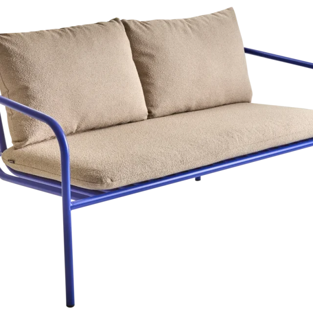 Brafab Bendt Soffa 2-sits Indigo Blue/Teddy Beige