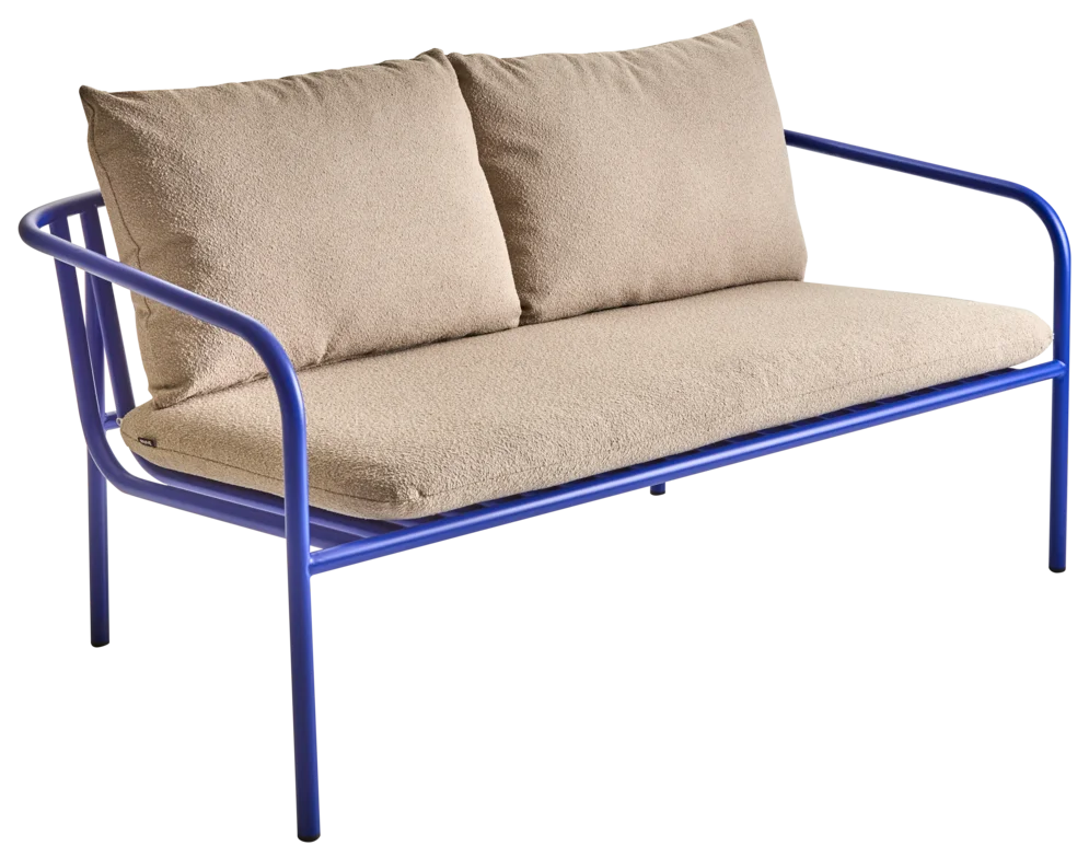 Brafab Bendt Soffa 2-sits Indigo Blue/Teddy Beige