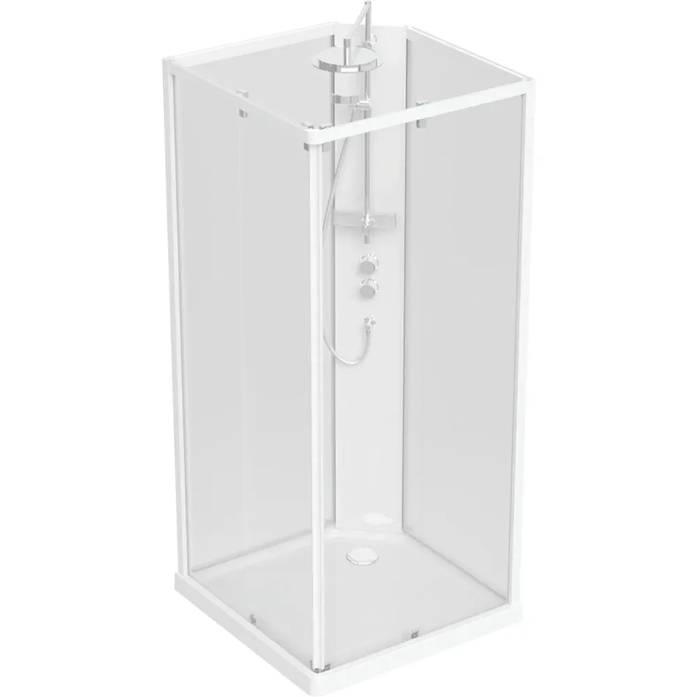 Contura Showerama Comfort Square Duschkabin 900x900 mm Vit - Bild 2