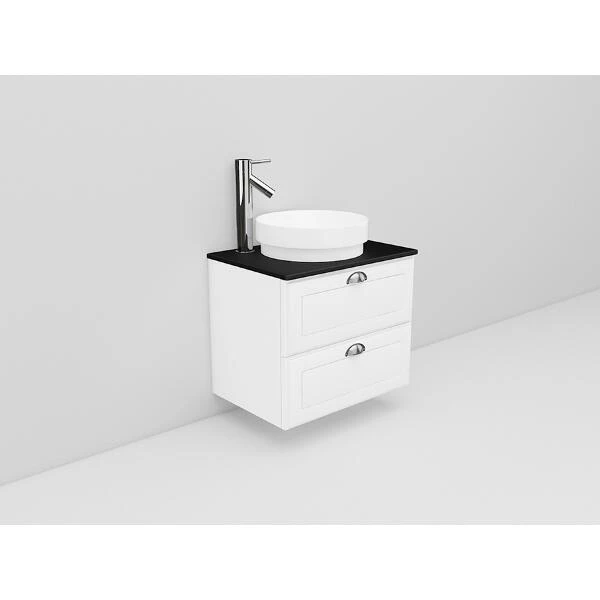 Badrumsmöbel Flexline Modell 15 60cm, Vit, Fasad Ram | Stuvbutiken - Bild 2