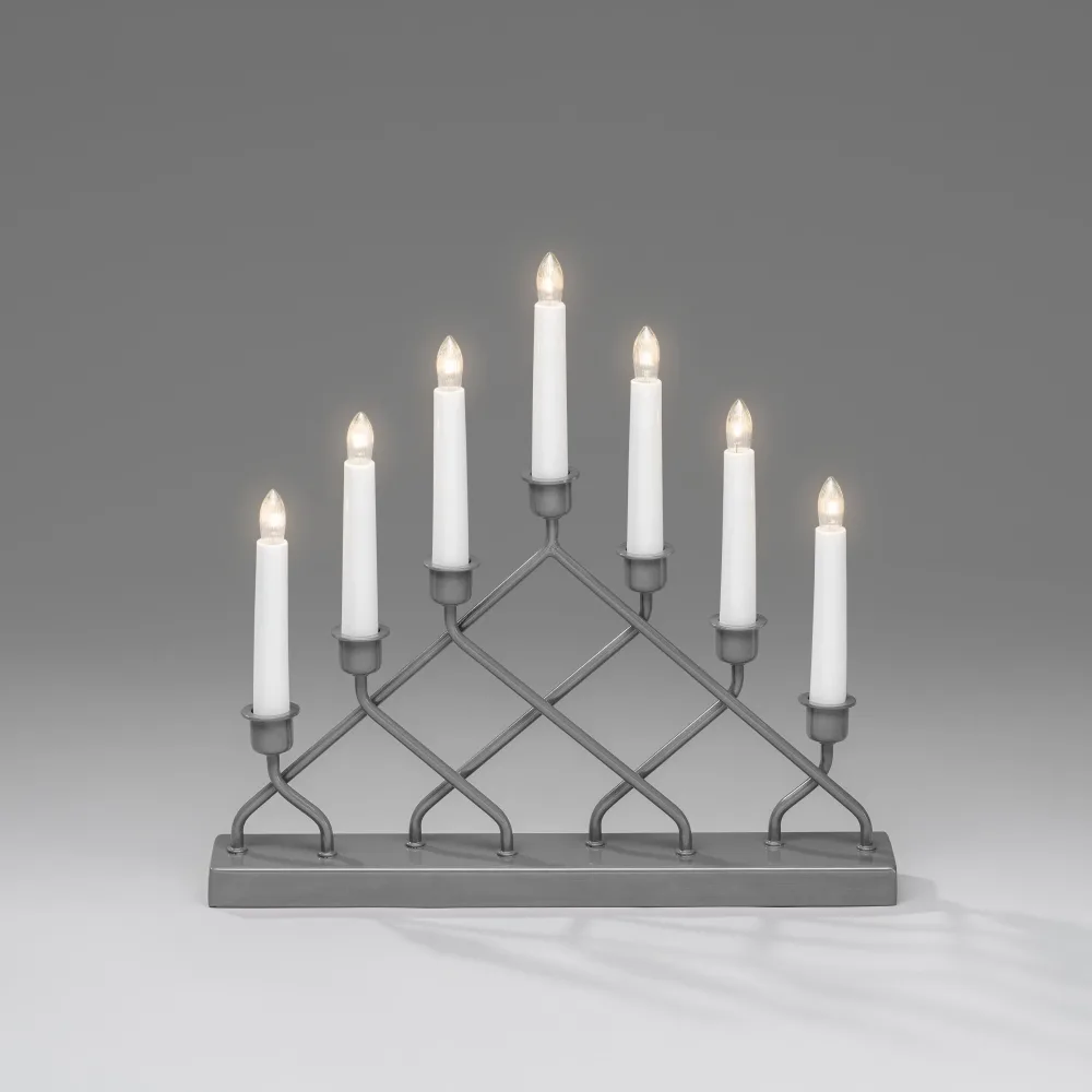 Konstsmide 3529-710TR Adventsljusstake 7 ljus Svart - Bild 2