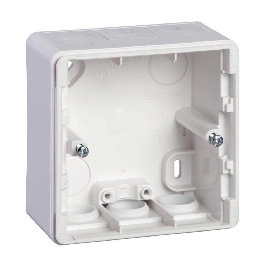 Kjøp Schneider Electric Boks, Exxact, 1-fag, 35mm, utenpåliggende, IP44, hvit