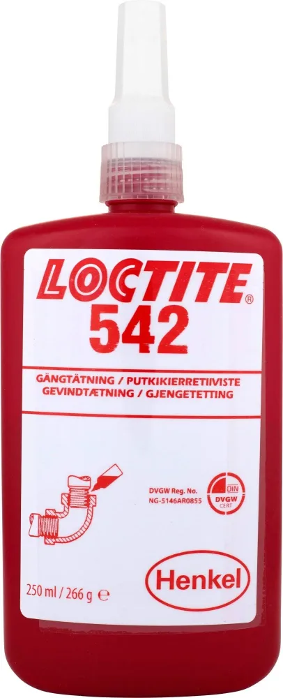 Loctite 542 Gängtätning för hydraulik och tryckluft, medelhög 10 ml - Bild 2