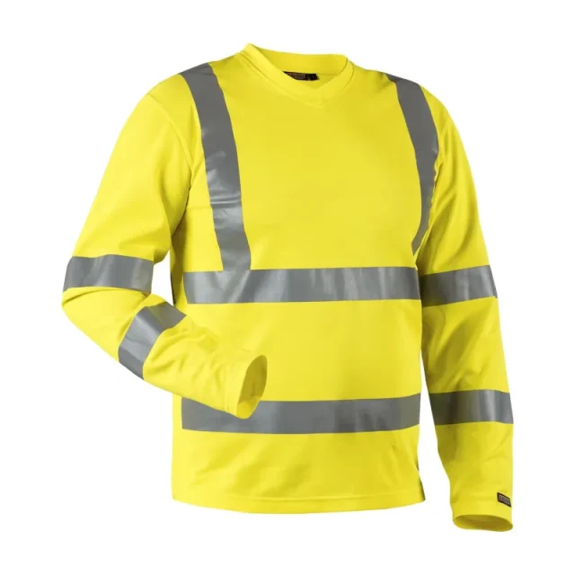 Blåkläder 338110703300XS T-shirt med lång ärm, varselgul, UV-skyddad Stl XS