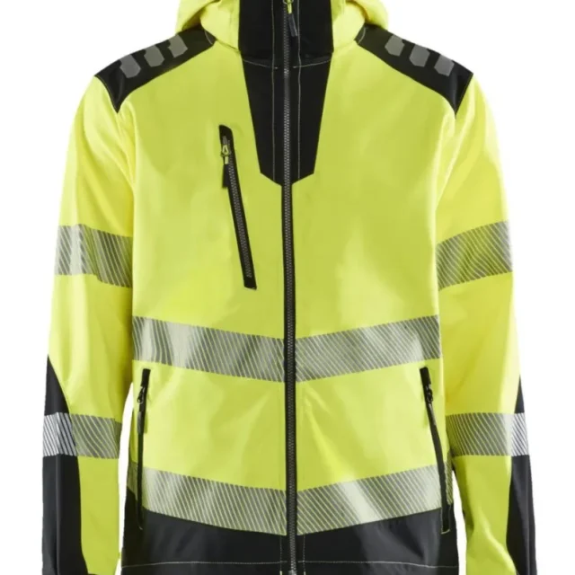 Blåkläder 449125133399XS Softshelljacka varselgul/svart Stl XS