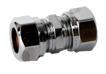 Vatette FG031040220 Klämringskoppling rak, förkromad, förminskad 12 x 8 mm