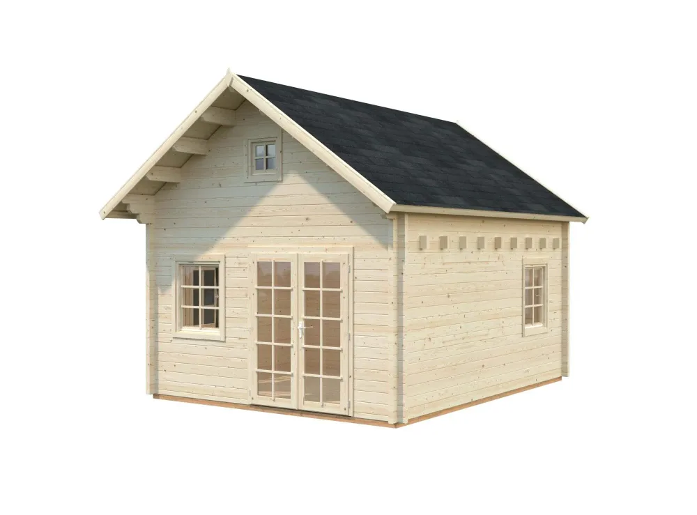 Palmako Kendra Fritidshus 19,9 m²/inv.18,4 + 17,6 m², obehandlad