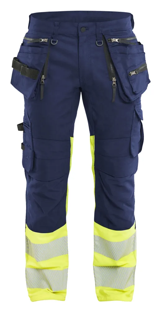 Blåkläder 113011499933C46 Arbetsbyxa varsel, svart/gul Svart/gul - Bild 2