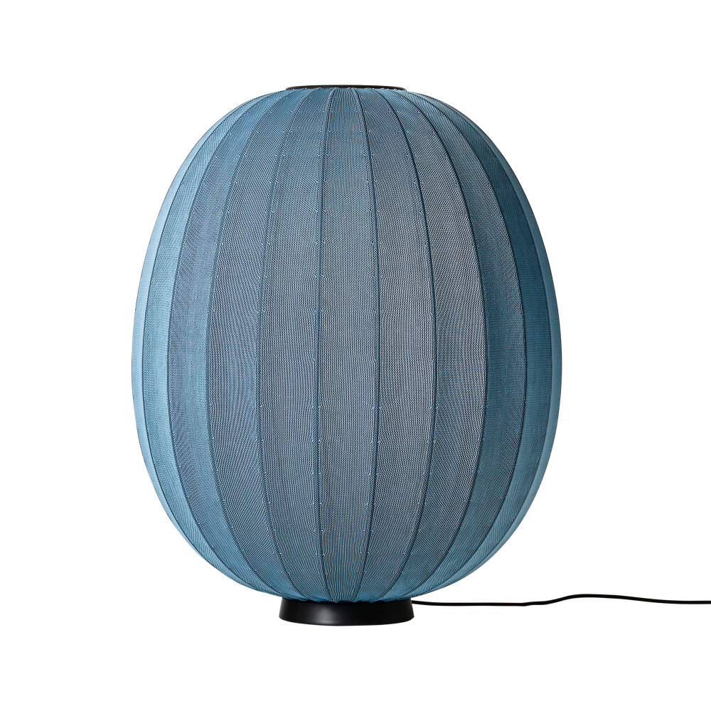 Knit-Wit 65 High Oval Level golvlampa, Blue stone