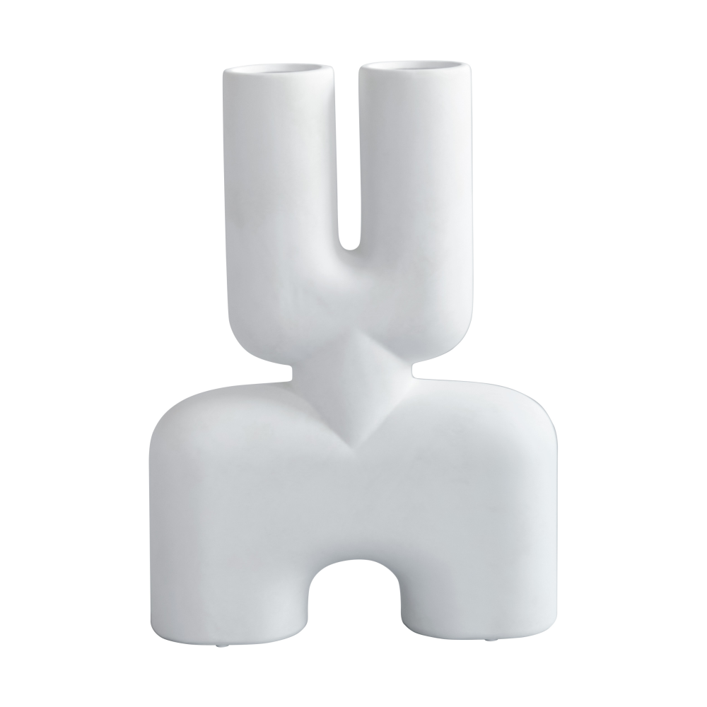 Cobra Double medio vas 47x34 cm, Bone white