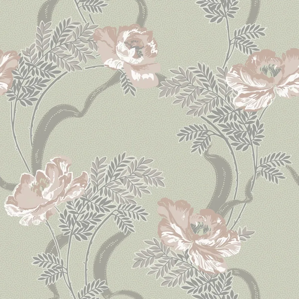 Gammalsvenska Klassiker 1850–1950 Ovansjö 521-01 Beige Tapet | Stuvbutiken