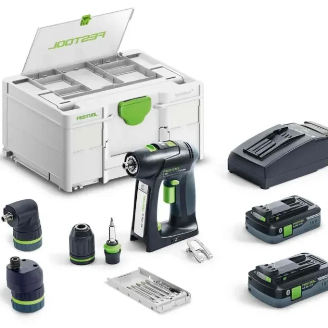 Festool C 18 HPC 4,0 I-Set Skruvdragare med batteri och laddare