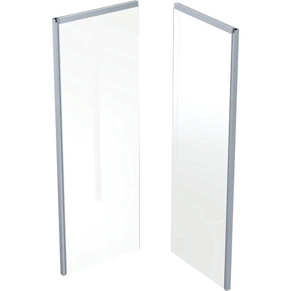 Contura Showerama 10-5 Duschvägg 80 x 90 x 200 cm Aluminium, frostglas