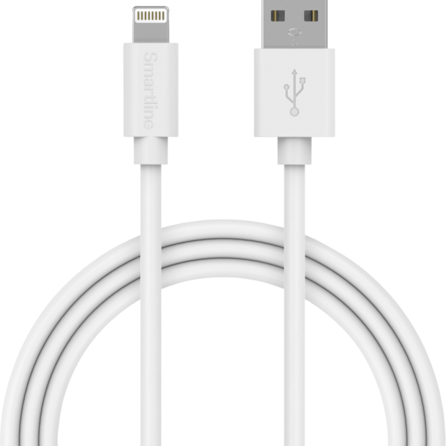 LADDKABEL LIGHTNING FÖR IPHONE/IPAD VIT 1M