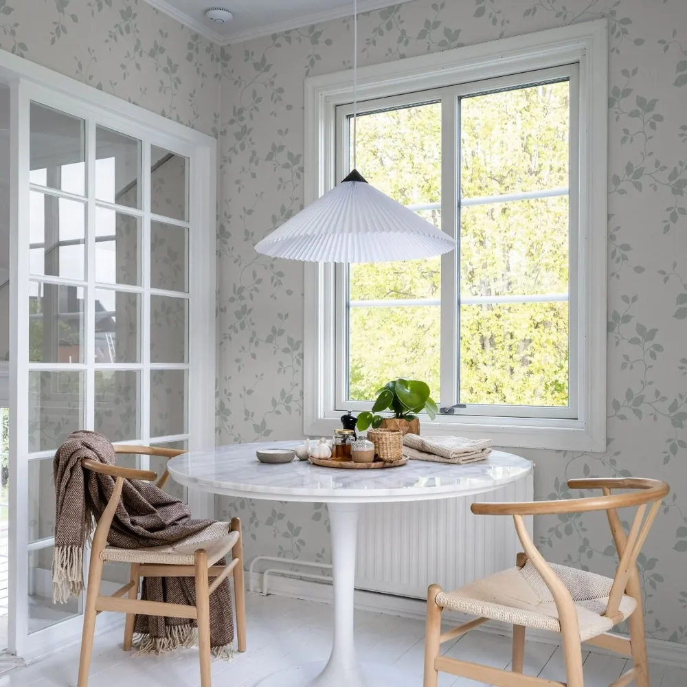 Duro Siri 612-01 Tapet Hav & Land Vit och gröngrå