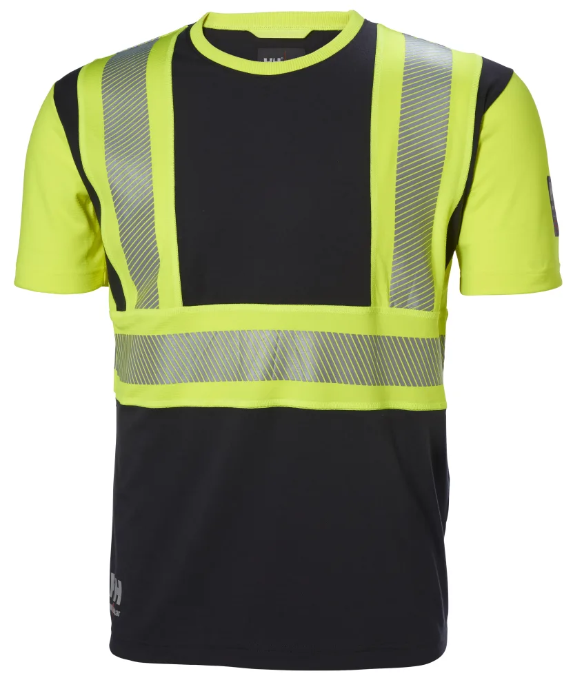 Helly Hansen Workwear ICU 79271-369 T-shirt varsel, svart/gul 3XL
