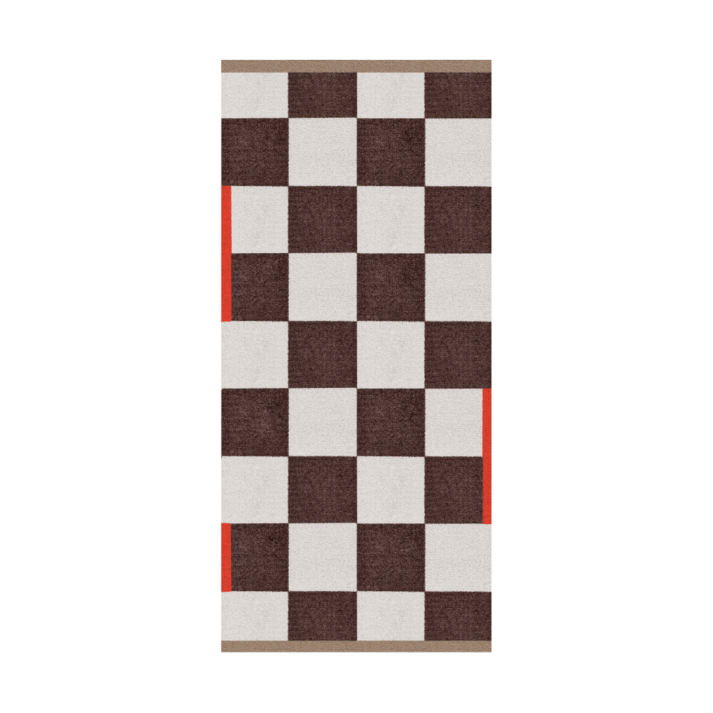 Square all-round matta large, Brown