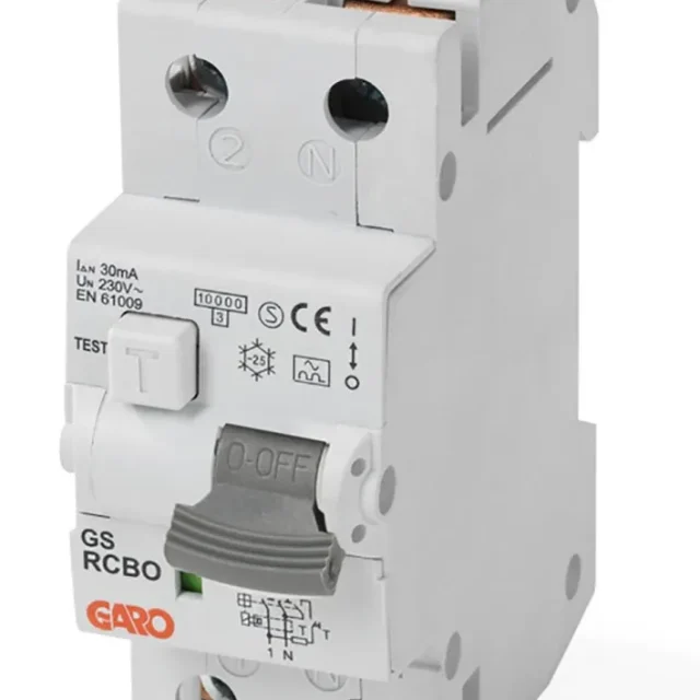 Garo RCBO GS C16A 2P Personskyddsautomat 2-polig, C-karakteristik 16A