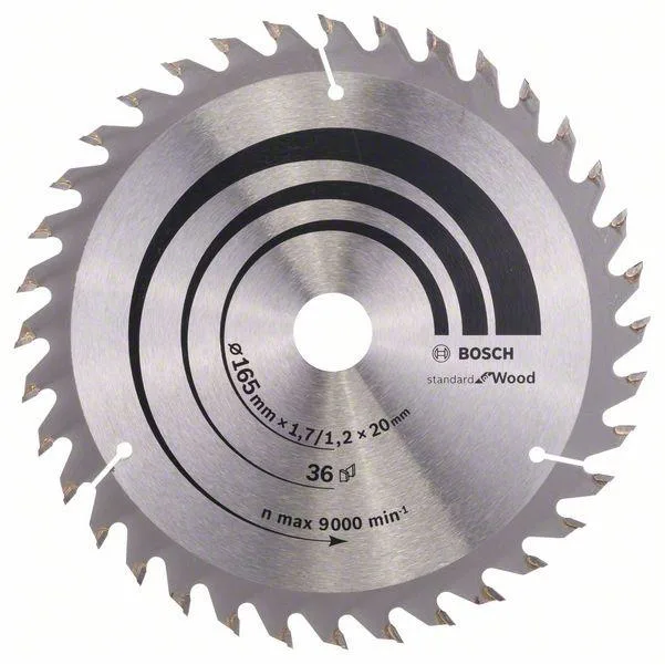 Bosch 2608642602 Optiline Wood Sågklinga 165x1,7x20mm, 36T