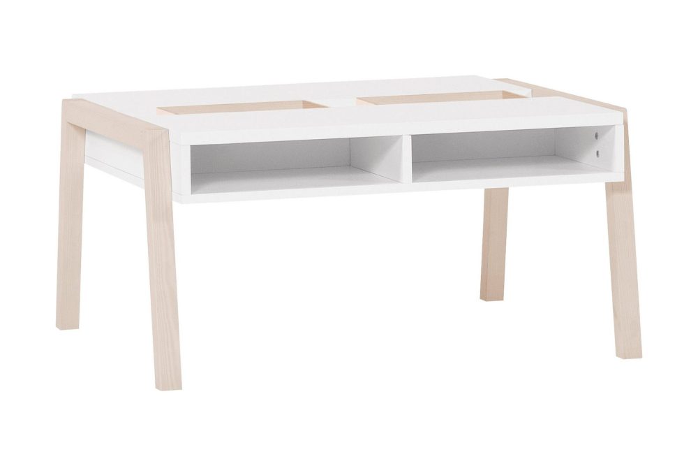 Spot Soffbord 87 cm med Förvaring Natur/Vit