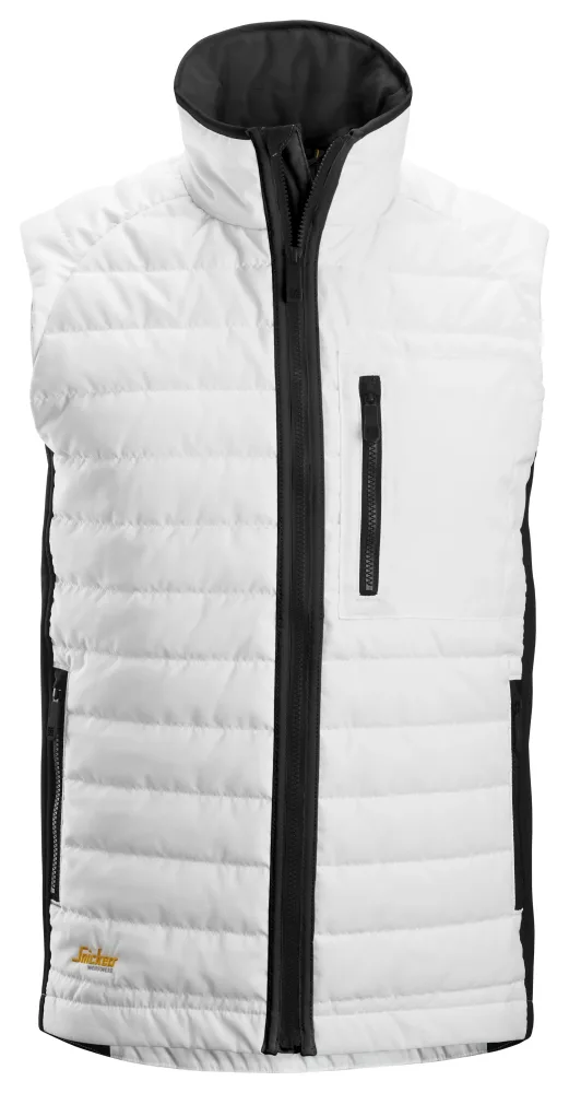 Snickers Workwear 4512-0904 AllroundWork Väst stretch, vit/svart XS