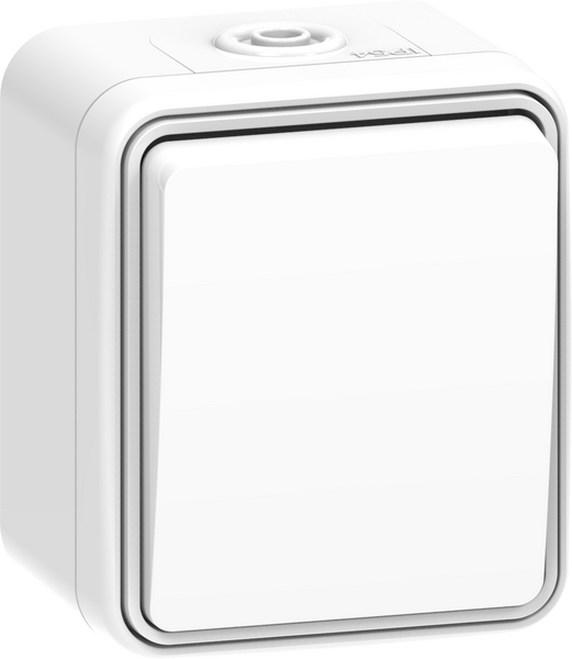 STRÖMBRYTARE GELIA 2-POL UTP KAPSLAD, VIT 16A IP54 CONNECT 2 HOME