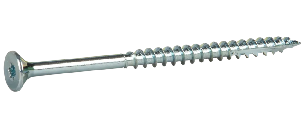 ESSVE 116043 Träskruv 6 mm Ø, försänkt, FZB 80 mm, 1100-pack