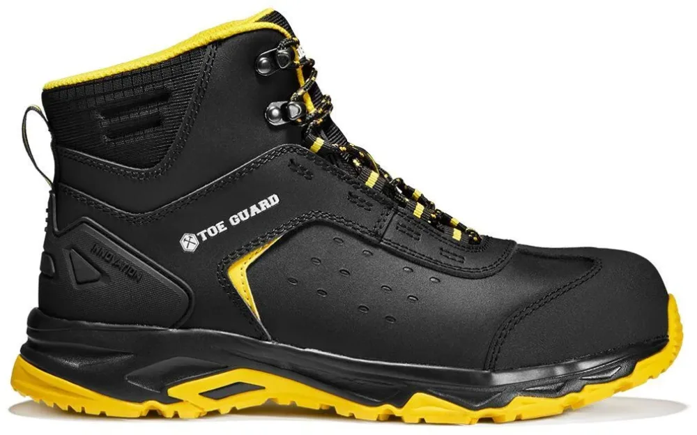 Toe Guard Wild Mid Skyddskänga svart/gul, S3, glasfiberhätta 41