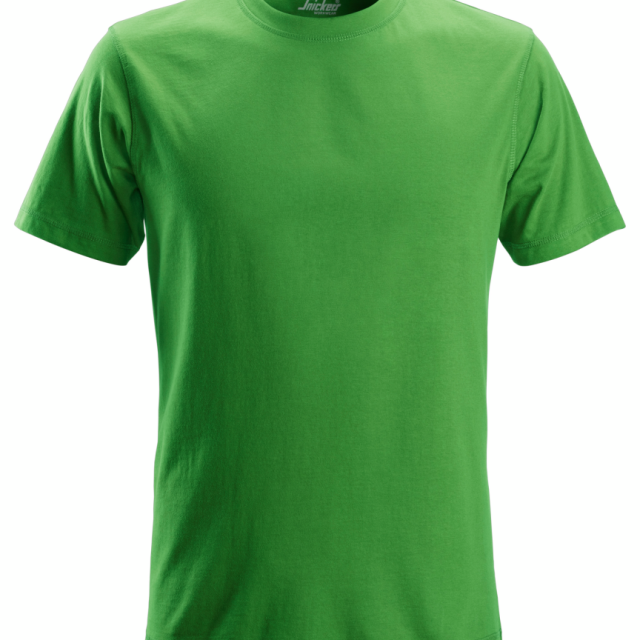 T-SHIRT SNICKERS WORKWEAR BOMULL ÄPPELGRÖN STL M