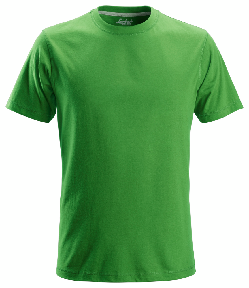 T-SHIRT SNICKERS WORKWEAR BOMULL ÄPPELGRÖN STL M