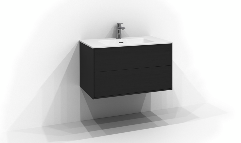UNDERDEL SVEDBERGS EPOS PLAN SVART ASK, 2LÅD 80X45X45,3CM