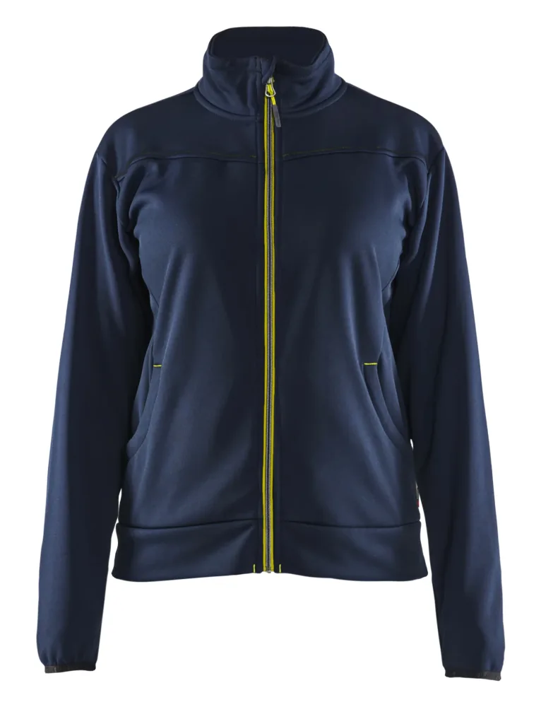 Blåkläder 339425268633XXL Tröja marinblå(gul, helzip XXL